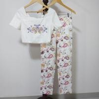 ราคา ส่งต่อ Set น่ารัก เสื้อครอปปัก Natnicha (25029840723)