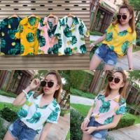 ราคา อก40เสื้อเชิ้ตฮาวายผ้าหางกระรอกลายใบไม้สัปรดสวยสดใสมากค่าา (2002942136)
