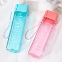 ราคา กระบอกน้ำ my bottle แบบเหลี่ยม ฝาเหลี่ยม ขวดน้ำพลาสติก แบบใส (23419698129)