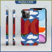 ราคา สตรอเบอร์รี่เคสโทรศัพท์สําหรับ iPhone 17 Pro Max / iPhone 16 Pro Max / iPhone 15 Pro Max / iPhone 13 Pro Max / XS Max / iPhone 8 Plus Anti-fall Lambskin Protective Case Cover 2G88TZ (57202750209)