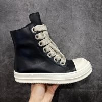 ราคา [Wan Production G Version] RO/Rick Owens Rick Owens Great Converse/หัวแตงโม/สไตล์เชือกผูกรองเท้าหนาบางSoled,คลาสสิกสีดําสีขาว Panda การจับคู่สี! (48854627234)