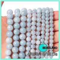 ราคา อความารีน 4,6, 8,10,12 มิล หินแท้ หินนำโชค หินมงคล หินเส้นยาว ร้อยสร้อย ร้อยกำไลหิน DIY by ฺ Beadland (22658969357)