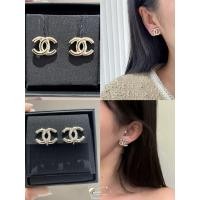 ราคา ของแท้ 【CHANEL】 25p ใหม่ต่างหูเงา CC แสงต่างหูคลิปหูสตั๊ด (43460745617)