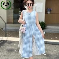 ราคา QUILLAN ชุดเด็กลายสก๊อตแขนกุด สไตล์เกาหลี หลวมสบาย พัทช์เวิร์คสีฟ้าและแดง สำหรับปาร์ตี้ (50405289000)