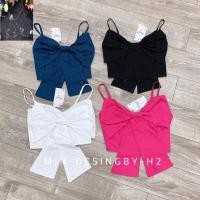 ราคา เซ็ตเสื้อคล้องคอพร้อมสายบราใส (40155933559)