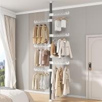 ราคา ราวตากผ้า ราวตากผ้ายืดได้ คุณภาพสูง ไม่ต้องเจาะเพดาน ยืดหดได้ สูงสุด 3.1 เมตร แถมตัวแขวน 4 อัน ปรับได้หลายระดับ (28892634955)