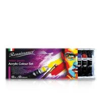 ราคา Renaissance Acrylic Colour Set 12 (1493619217)