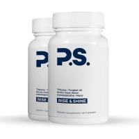 ราคา PS Rise & Shine Premium Horny อาหารเสริมวัชพืชแพะพร้อม Tribulus, Fenugreek, Maca, Ashwagandha, และ Tongkat Ali - รองรับพลังงานและ Boosts Testosterone (120 แคปซูล) (55404608647)
