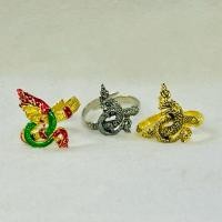 ราคา แหวนพญานาค พญานาค ทำจากทองเหลือง มี 3 สี เสริมศิริมงคล (22916884316)