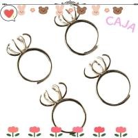 ราคา คาจา1 4ชิ้นปรับทองเหลืองแหวนฐาน,ทองเหลืองทองกรงเล็บแหวนที่ว่างเปล่า,แหวนนิ้วที่สวยงาม18มิลลิเมตร*15มิลลิเมตรชุบทองจริงกรงเล็บแหวนฐานสาว (42161185476)