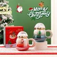 ราคา แก้วเซรามิคคริสต์มาส แก้วมัค แก้วกาแฟ Christmas พร้อมฝาโดม-พร้อมส่งจากไทย (28658010278)