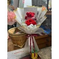 ราคา ช่อตุ๊กตาหมีสีแดงตัวเล็ก (41102070947)