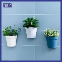 ราคา N&ย ติดผนังกระถางต้นไม้พลาสติกสร้างสรรค์ผนังชาวไร่กึ่งวงกลมกระถางดอกไม้ขนาดเล็กตกแต่งผนัง . (48505062356)