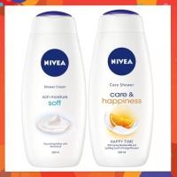 ราคา นีเวีย Nivea Care & Happiness Shower Cream 500ml / Nivea rich moisture soft 500ml ครีมอาบน้ำ เพื่อผิวนุ่มชุ่มชื้น (6640565105)