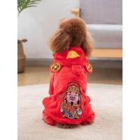 ราคา ชุดหมาใหญ่ เสื้อหมาแมว เสื้อผ้าสุนัข กลิ่นฉุน ชุดปีใหม่ตรุษจีนเทศกาลเสื้อผ้าสี่ขาฤดูใบไม้ร่วงฤดูหนาวหนาตุ๊กตา คอร์กี้ ใบหู สุนัขขนาดเล็กผ้าฝ้ายเสื้อ (49754019337)