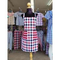 ราคา กันเปื้อนผ้าขาวม้าฝ้ายแบบไขว้หลัง (5334979493)