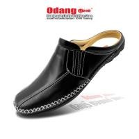 ราคา รองเท้าหนังแท้แฮนด์เมด ของแท้ 100% โอแดงชู รหัสสินค้า 401 เปิดส้น ทรงเท้าเรียว สี ดำเย็บขาว (9851895268)