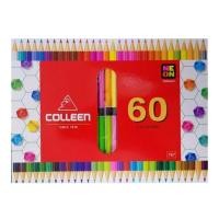 ราคา สีไม้คอลลีน Colleen 30แท่ง60สี#787(แท่งเหลี่ยม (1281088461)