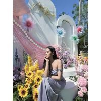 ราคา ส่งต่อ Lulu Maxi KARBIRI เดรสยาว ชุดราตรียาว สีลาเวนเดอร์ ไซส์ L (49252478340)