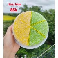 ราคา เค้กโชว์ เค้กทุเรียนปลอมผสมรสเขียวเหลือง2รสโรยมะพร้าว (27586509572)