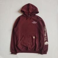 ราคา เสื้อฮู้ด PRT Carhartt Spellout Maroon K288 (25578249038)