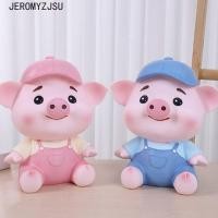 ราคา JEROMYZJSU กระปุกออมสินสัตว์, ถังขยะหมูกันตกน่ารัก, กระปุกออมสินลายการ์ตูนความจุขนาดใหญ่อเนกประสงค์แบบตั้งโต๊ะ (53954301670)