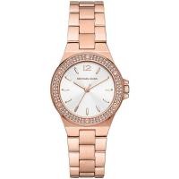 ราคา Michael Kors Lennox Three-Hand Rose Gold-Tone Stainless Womens Watch MK7279 (26838052642)
