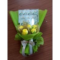ราคา ช่อดอกไม้วันรับปริญญา,วันเกิดหรือวันพิเศษช่อดอกไม้กุหลาบใส่เงินใส่แบงก์20,50หรือ100บาทจำนวน10ใบลูกค้าใส่ธนบัตรเอง (21958892850)
