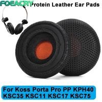 ราคา FOEACRY 1 คู่หูฟังแผ่นรองหูฟัง,เปลี่ยนเบาะหูฟังระบายอากาศ,โปรตีนหนังเสียงรบกวน Cancelling ชุดหูฟัง Earmuff สําหรับ Koss Porta PP/KPH40/KSC35/KSC11/KSC17/KSC75 (56104301944)