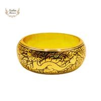 ราคา กำไลถมทองเงินแท้ลายมังกร (25708722706)