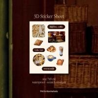 ราคา [Petite Marmalade] แผ่นสติ๊กเกอร์ 3 มิติ - คลับกาแฟ (50905424330)