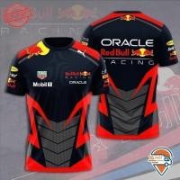 ราคา แฟชั่น Hot 2025 ผู้ชาย Red Bull Racing F1 ทีมเสื้อ 3D All Over พิมพ์ Tag Heuer Mobil 1 S-5XL เสื้อ (53604792956)