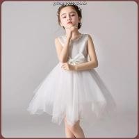 ราคา (พร้อมส่ง) ชุดกระโปรงสีขาวเด็กผู้หญิง ชุดราตรีเด็กใส่ออกงาน ชุดเจ้าหญิงสีขาว (55755156655)