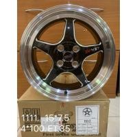 ราคา ล้อแม็กใหม่ D1 ดำเงา ขอบ15 - 15 x 4รู100 หน้ากว้าง 7.5 ET35 งานYUSTA (7278873338)