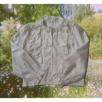 ราคา เสื้อสีขาวแขนยาว คอระบาย (10496772342)