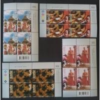 ราคา [แสตมป์ไปรษณีย์ไทย ยังไม่ใช้] ปี 2563 B4 มุมเลขชีท 111 ชุด ประเพณีไทย-ตักบาตรดอกไม้, 4 ดวงชุด หน้าดวง 3,3,3,3บาท (25740537367)