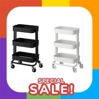 ราคา IKEA แท้ RÅSKOG รวสกู๊ก รถเข็น, ดำ, 28x38x61 ซม. (25063715999)