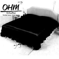 ราคา OHM ผ้าคลุมเตียงชายระบาย ผ้าซาตินแท้ 440 เส้น (เกรดพรีเมี่ยม) ขนาด 96 นิ้ว x 108 นิ้ว (สีดำ) (904868274)