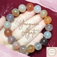 ราคา CupidSister สร้อยข้อมือหิน พีชอาเกต แคนดี้อาเกต Peach Agate Yanyuan Agate Candy Agate กำไลหินนำโชค ขนาด 12-12.5 มิล (19530135920)