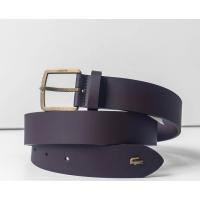 ราคา 75750 Lacoste เข็มขัดหนังแท้ หัวเข็มขัดแกะสลัก สีน้ําตาลเข้ม สําหรับผู้ชาย 32 34 (24623647800)