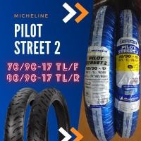 ราคา **ผ่อนได้**Michelin รุ่น Pilot Street2 ชุดยางนอกมอเตอร์ไซด์ ขนาด 70/90-17 43S XL.TL(F) +80/90-17 50S XL TL(R) รวม 2 เส้น (5112002609)