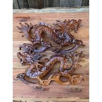 ราคา มังกรคู่ซ้าย+ขวาแกะสลักไม้แท้ พร้อมส่ง (13512444233)