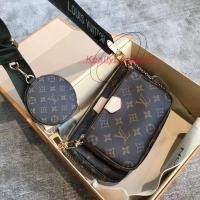 ราคา (LV M44813 M44840) กระเป๋าสะพายบ่า Multi Pochette Accessoires ชุด 3 ชิ้น ของแท้สภาพใหม่ รุ่นยอดนิยม (40202254534)
