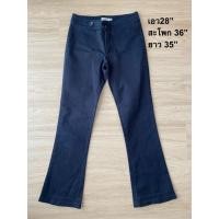 ราคา กางเกงขายาวสีดำ ทรงขาม้า (Bootcut/Flare) กำลังฮิต! แบรนด์ GIVE ME 5 UP มือสองเหมือนใหม่! (54900341328)