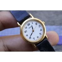 ราคา นาฬิกา Vintage มือสองญี่ปุ่น Seiko 1N01 0BA0 White Dial ผู้หญิง ทรงกลม ระบบ Quartz ขนาด26mm (29501546278)