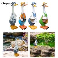 ราคา [Gepnoo] รูปปั้นสวนสัตว์รูปปั้นเป็ดตกแต่งศิลปะ, เป็ดสวนกลางแจ้งในร่ม (49505652448)
