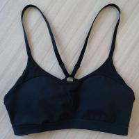 ราคา Sport bra Adidas มือสอง ของแท้ สีดำ​ มีฟองน้ำ Size S ยืดได้ A70.32 นิ้ว (28192686289)