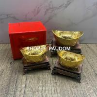 ราคา ก้อนทอง มีฐาน หยวนเปา มี 3 ขนาด ราคาต่อชิ้น อ่วงป้อ เงินจีนโบราณ สัญลักษณ์ของความร่ำรวย สีทอง ร่ำรวย มั่งคั่ง ไหว้ บูชา (16460358117)