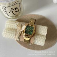 ราคา Gogoey Square Niche Retro Premium Watch นักเรียนหญิง ins Summer Bamboo พร้อมนาฬิกาทองขนาดเล็ก (51551853841)