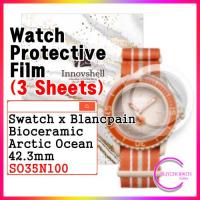 ราคา สติ๊กเกอร์ป้องกันสําหรับ Swatch x Blancpain Biocermic Arctic Ocean 42.3 มม. (3 แผ่น) SO35N100 / สติ๊กเกอร์ฝาครอบป้องกันรอยขีดข่วนและการปนเปื้อน (27373982068)